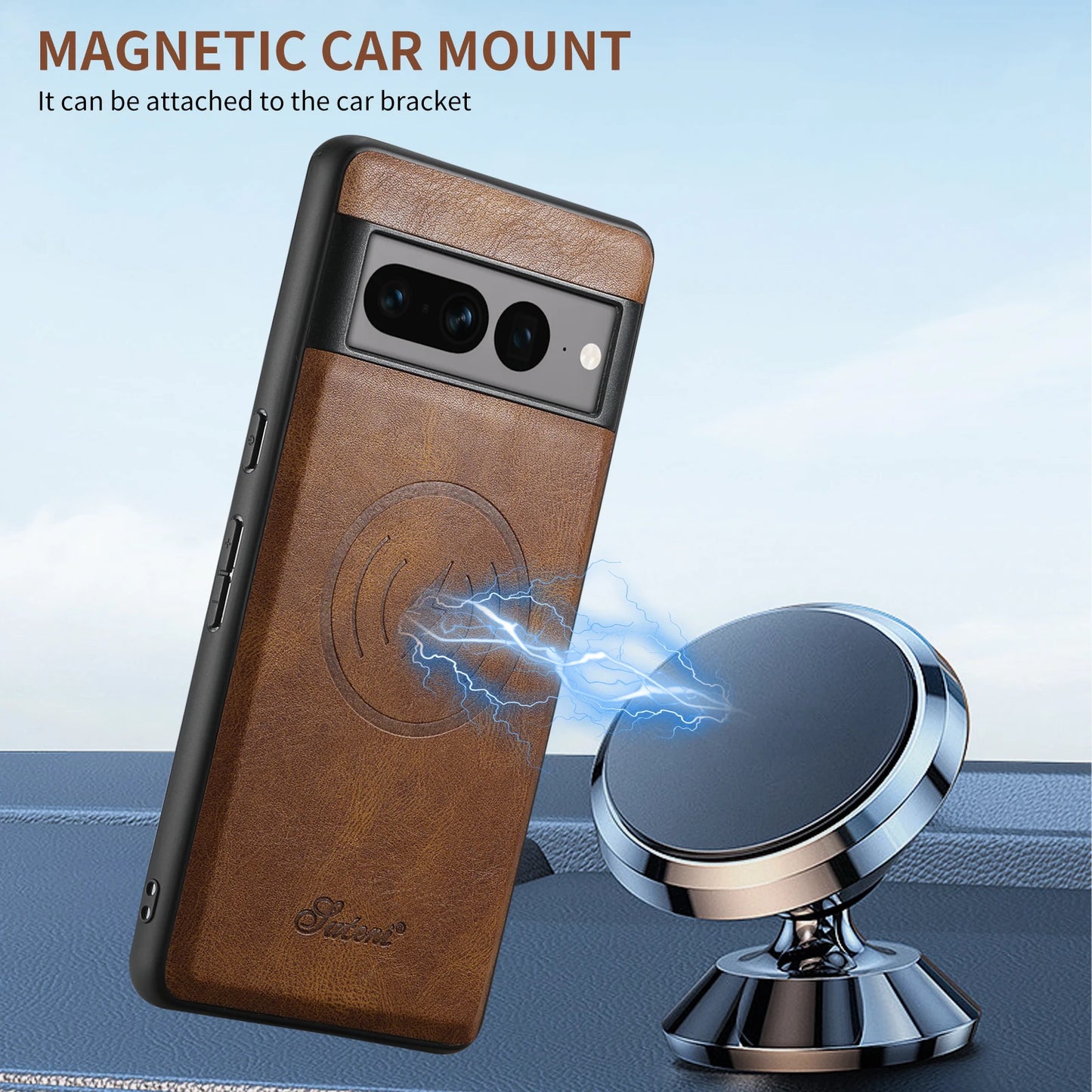 Magnetic Wireless Charging Wallet Case for Pixel Series