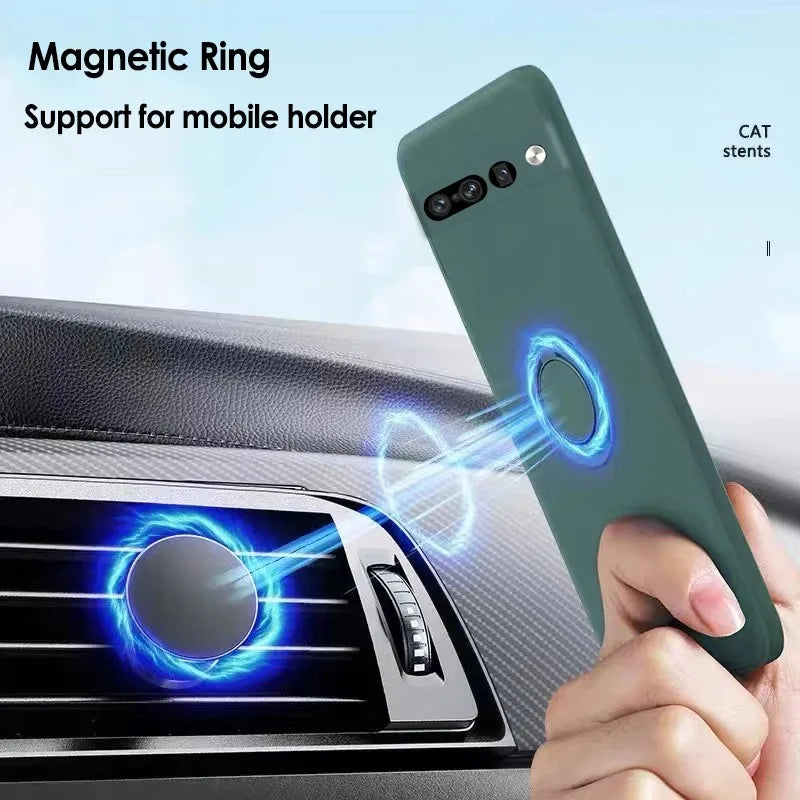 Magnetic Ring Holder Liquid silicone Cover For Pixel Series