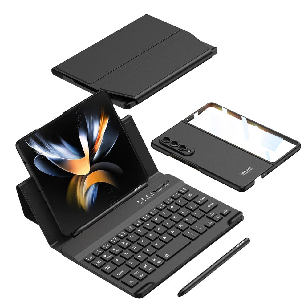 3 in 1 - Case + Flip Stand Cover +  Wireless keyboard (+FREE PEN)