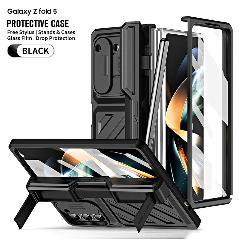 Hinge Armor Magnetic Mechanical Case for Samsung Galaxy Z Fold 5